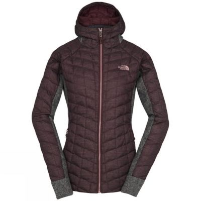 Sudadera Con Capucha The North Face Thermoball Gordon Lyons Mujer Rojas Oscuro / Gris - Chile HVG249